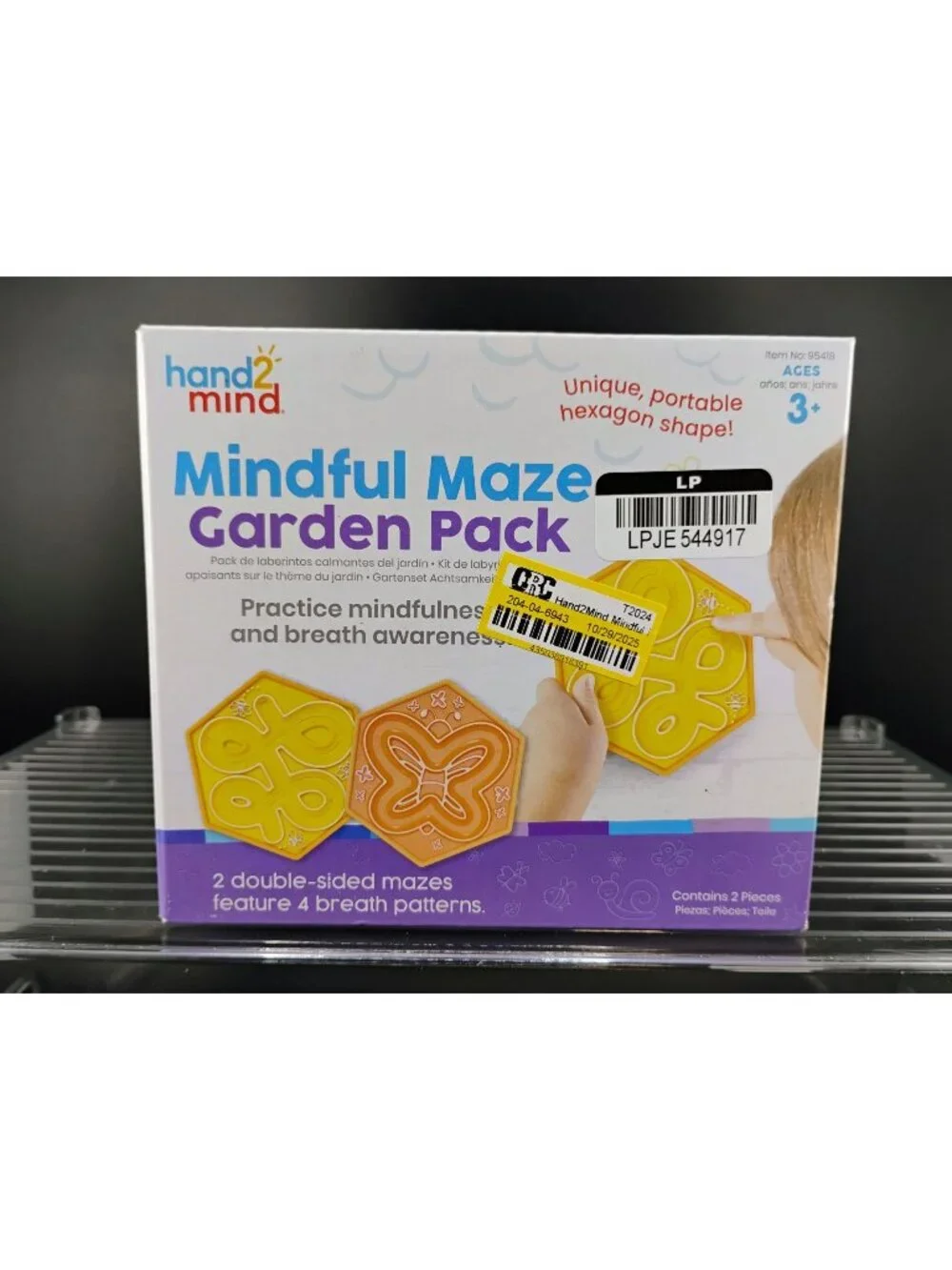 Mindful Maze Garden Pack For Kids 3+ Double-Sided Activity Set